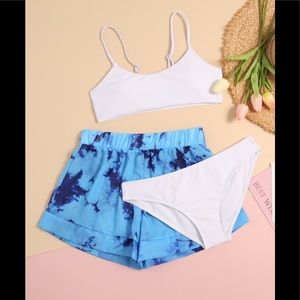 3 piece swim tie dye combo
